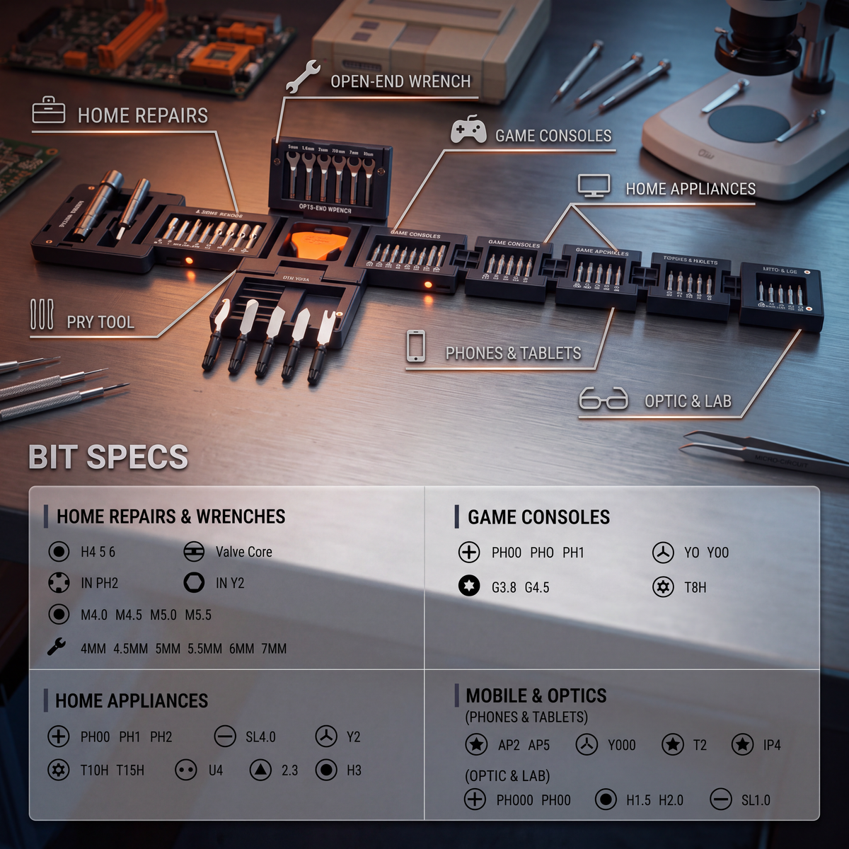 CKP-TOOLS CubeFIX 55-in-1 Home & Precision Toolkit